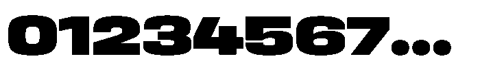 HD Corbit Expanded Black Font OTHER CHARS