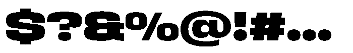 HD Corbit Expanded Black Font OTHER CHARS