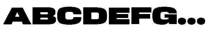 HD Corbit Expanded Black Font UPPERCASE
