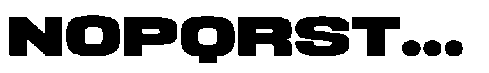 HD Corbit Expanded Black Font UPPERCASE