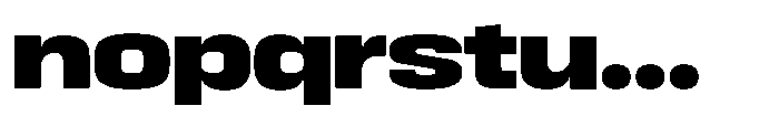 HD Corbit Expanded Black Font LOWERCASE