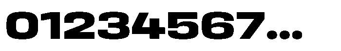 HD Corbit Expanded Bold Font OTHER CHARS