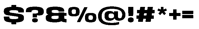 HD Corbit Expanded Bold Font OTHER CHARS