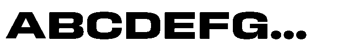 HD Corbit Expanded Bold Font UPPERCASE