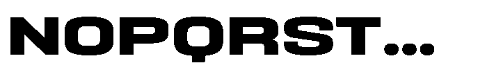 HD Corbit Expanded Bold Font UPPERCASE