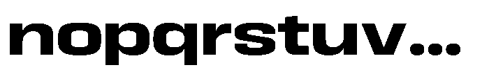 HD Corbit Expanded Bold Font LOWERCASE