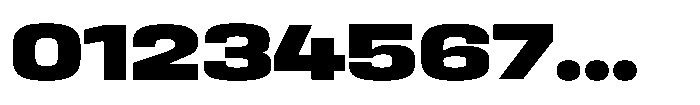 HD Corbit Expanded Extra Bold Font OTHER CHARS