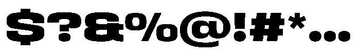 HD Corbit Expanded Extra Bold Font OTHER CHARS