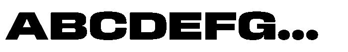 HD Corbit Expanded Extra Bold Font UPPERCASE