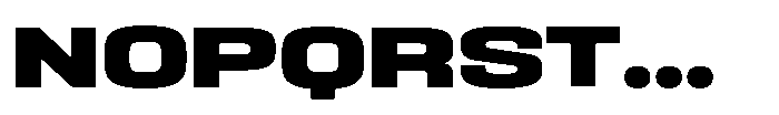 HD Corbit Expanded Extra Bold Font UPPERCASE