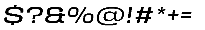HD Corbit Expanded Italic Font OTHER CHARS