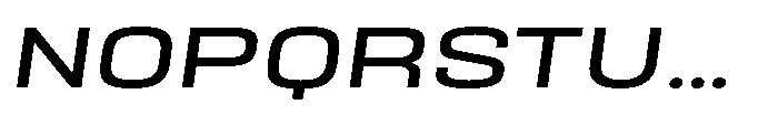 HD Corbit Expanded Italic Font UPPERCASE