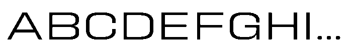 HD Corbit Expanded Light Font UPPERCASE