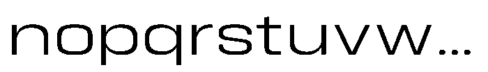 HD Corbit Expanded Light Font LOWERCASE