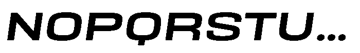 HD Corbit Expanded Medium Italic Font UPPERCASE