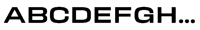HD Corbit Expanded Medium Font UPPERCASE