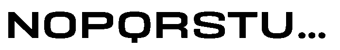 HD Corbit Expanded Medium Font UPPERCASE