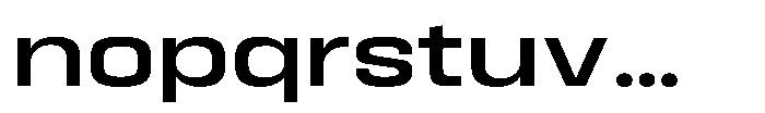 HD Corbit Expanded Medium Font LOWERCASE