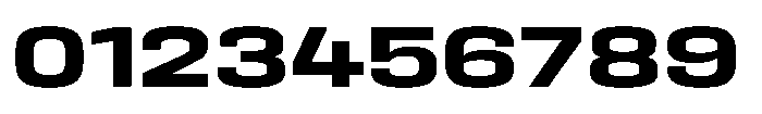 HD Corbit Expanded Semi Bold Font OTHER CHARS