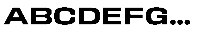 HD Corbit Expanded Semi Bold Font UPPERCASE