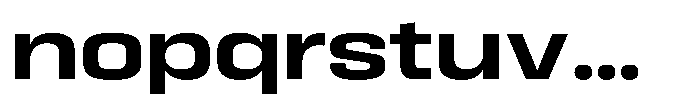 HD Corbit Expanded Semi Bold Font LOWERCASE