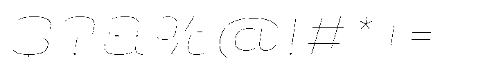 HD Corbit Expanded Thin Italic Font OTHER CHARS
