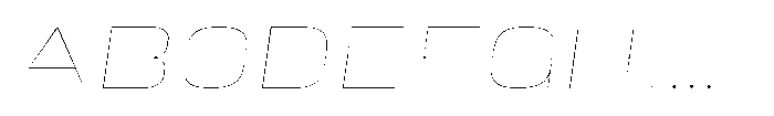 HD Corbit Expanded Thin Italic Font UPPERCASE