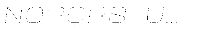 HD Corbit Expanded Thin Italic Font UPPERCASE
