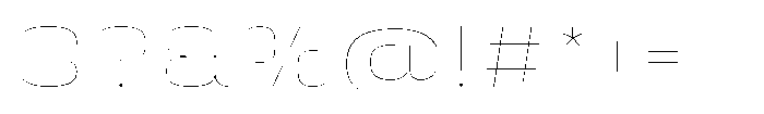 HD Corbit Expanded Thin Font OTHER CHARS