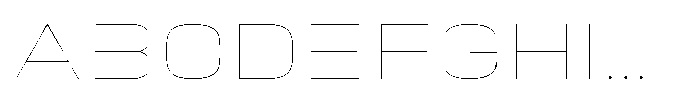 HD Corbit Expanded Thin Font UPPERCASE