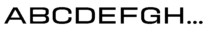 HD Corbit Expanded Font UPPERCASE