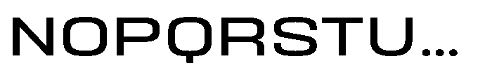 HD Corbit Expanded Font UPPERCASE