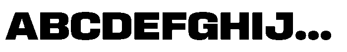 HD Corbit Extra Bold Font UPPERCASE