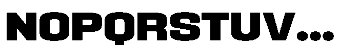 HD Corbit Extra Bold Font UPPERCASE