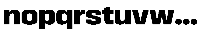 HD Corbit Extra Bold Font LOWERCASE