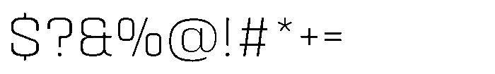 HD Corbit Extra Light Font OTHER CHARS