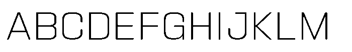 HD Corbit Extra Light Font UPPERCASE