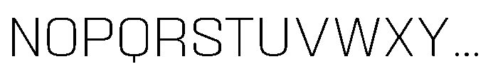 HD Corbit Extra Light Font UPPERCASE