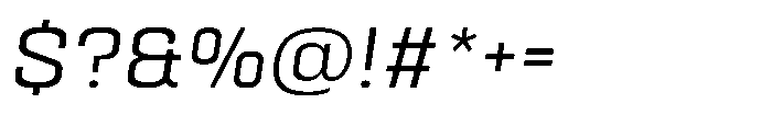 HD Corbit Light Italic Font OTHER CHARS