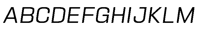 HD Corbit Light Italic Font UPPERCASE