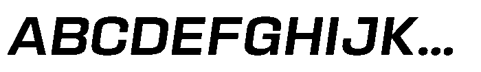 HD Corbit Medium Italic Font UPPERCASE