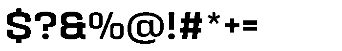 HD Corbit Medium Font OTHER CHARS