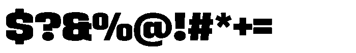 HD Corbit Narrow Black Font OTHER CHARS