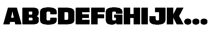 HD Corbit Narrow Black Font UPPERCASE