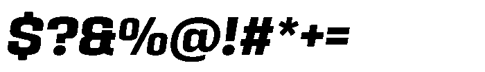HD Corbit Narrow Bold Italic Font OTHER CHARS