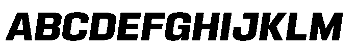 HD Corbit Narrow Bold Italic Font UPPERCASE