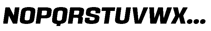 HD Corbit Narrow Bold Italic Font UPPERCASE