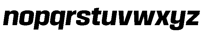 HD Corbit Narrow Bold Italic Font LOWERCASE