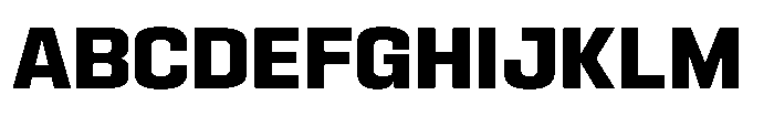 HD Corbit Narrow Bold Font UPPERCASE