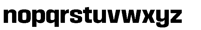 HD Corbit Narrow Bold Font LOWERCASE